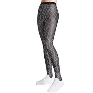 Wolford Black Silver Crystal Blaze Tights Pantyhose - XS, BNIP